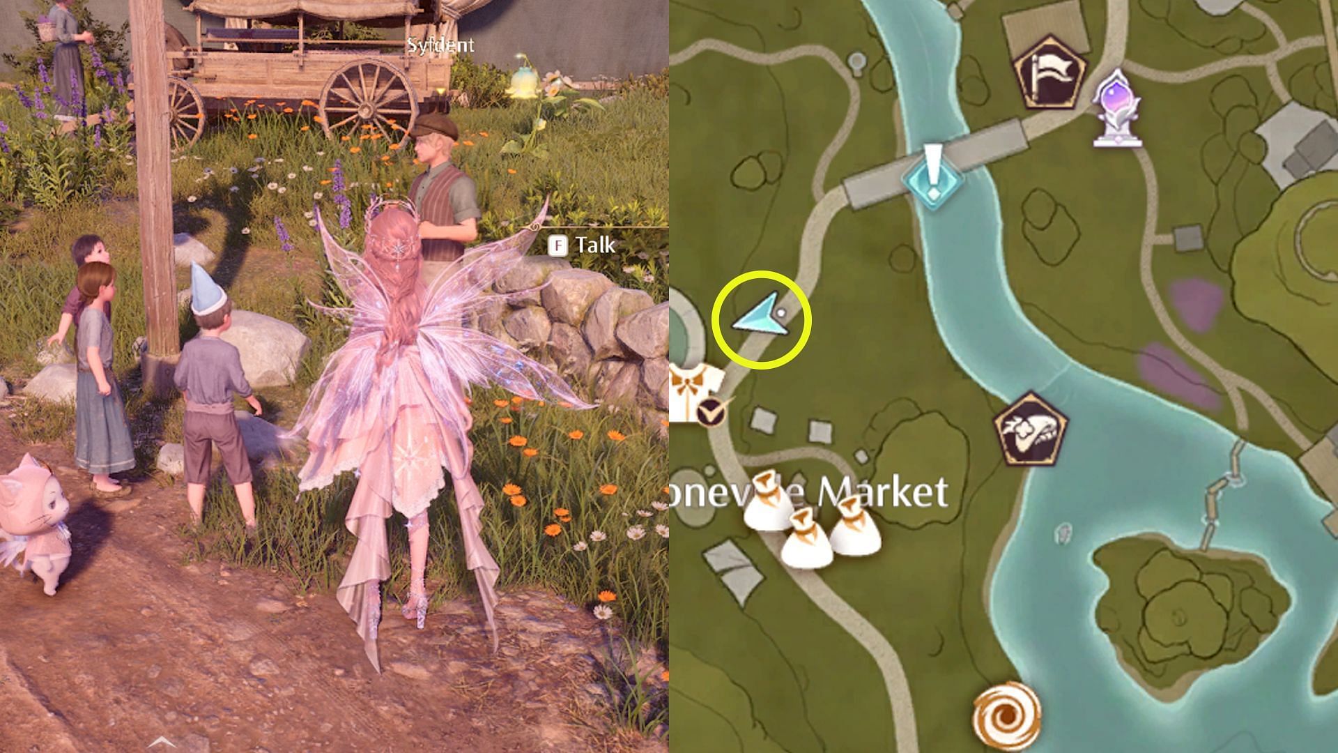Location of the Risky Photography: Beware its Blade quest (Image via Sportskeeda Gaming/Infold Games)